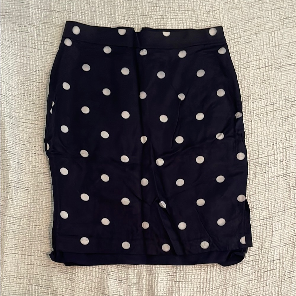 Banana Republic Black and White Polka Dot Pencil Skirt